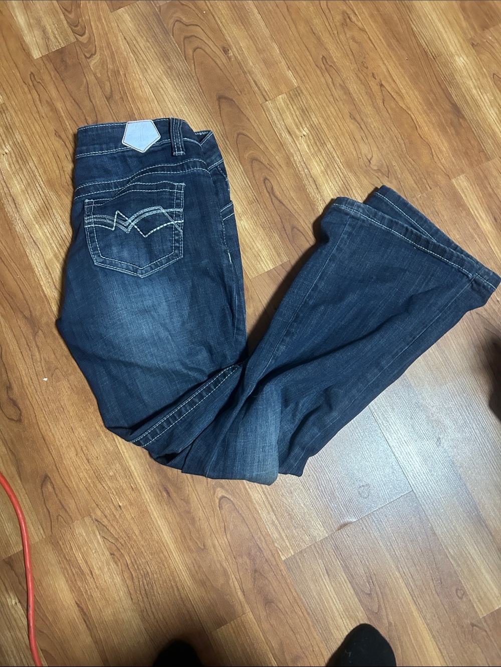 Tin Haul Women's Dark Indigo Bootcut Jeans 28S